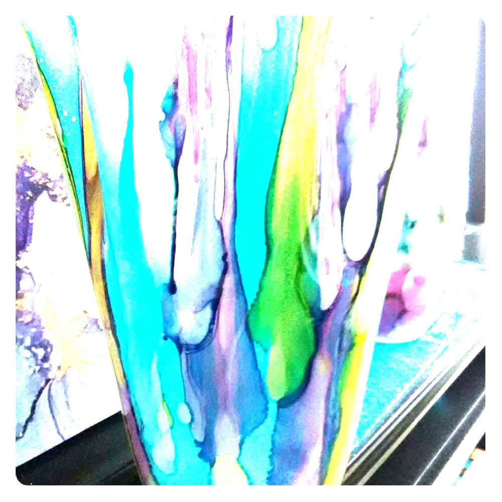 6 piece art set (3) pictures & (3) vases